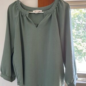 Chic Sage Green Women's Blouse